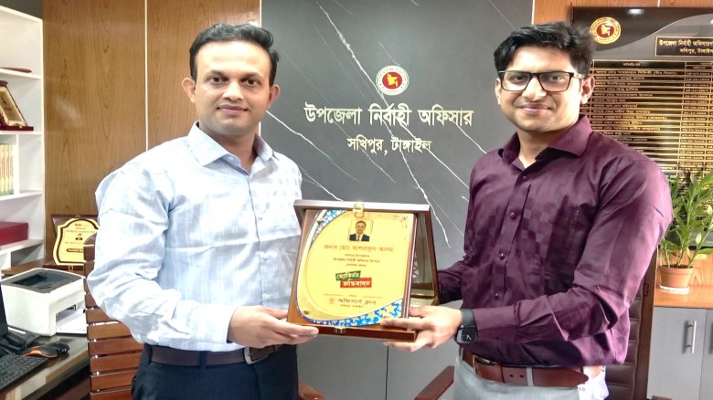 সখীপুরে নতুন ইউএনওর যোগদান