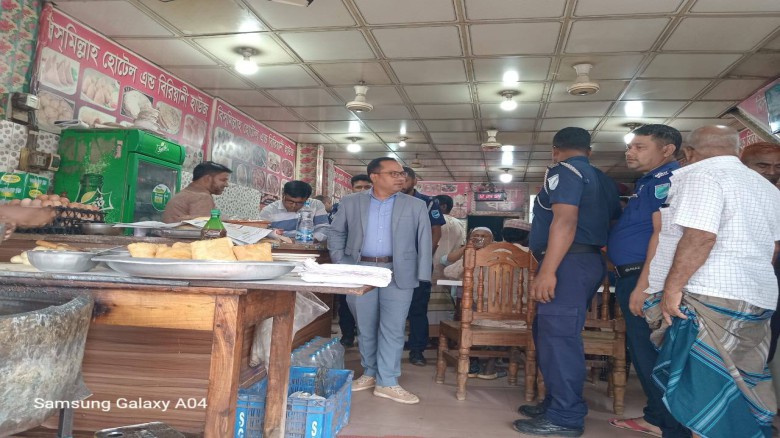 মধুপুরে খাবারের দোকানে ভ্রাম্যমান আদালতের অভিযান