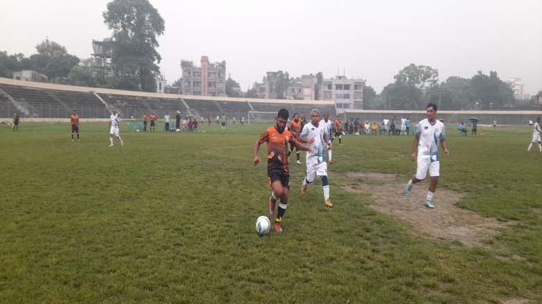 মর্নিং ফুটবলে যমুনা ও ব্রক্ষ্মপুত্রের খেলা গোলশূন্য ড্র
