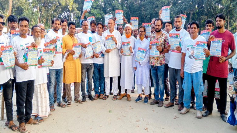 টুকুর পক্ষে নির্বাচনী প্রচারণা ও লিফলেট বিতরণ ধারাবাহিক ভাবে