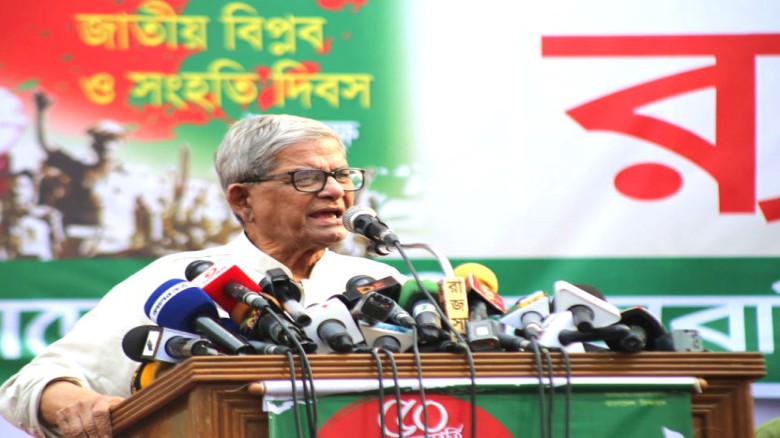 নির্বাচন ও গণভোট একই দিনে হতে হবে : মির্জা ফখরুল