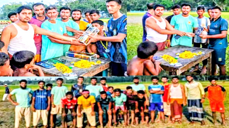 মধুপুরে বিবাহিত বনাম অবিবাহিত প্রিতি ফুটবল ম্যাচ অনুষ্ঠিত
