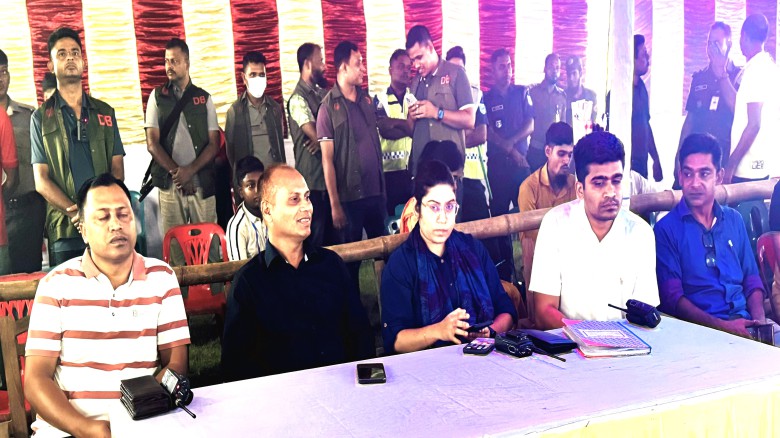 ধনবাড়ীতে  মণ্ডপ পরিদর্শনে পুলিশের ঊর্ধ্বতন কর্মকর্তারা...